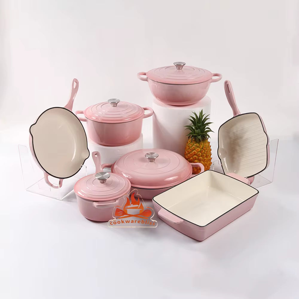 Ekskluzywny zestaw naczyń kuchennych z żeliwa – funkcjonalność i styl klasy premium